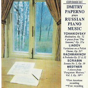 Dmitry Paperno Plays Russian Piano Music