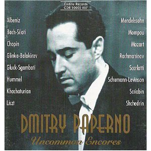 Dmitry Paperno: Uncommon Encores