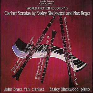 Clarinet Sonatas by Blackwood and Reger